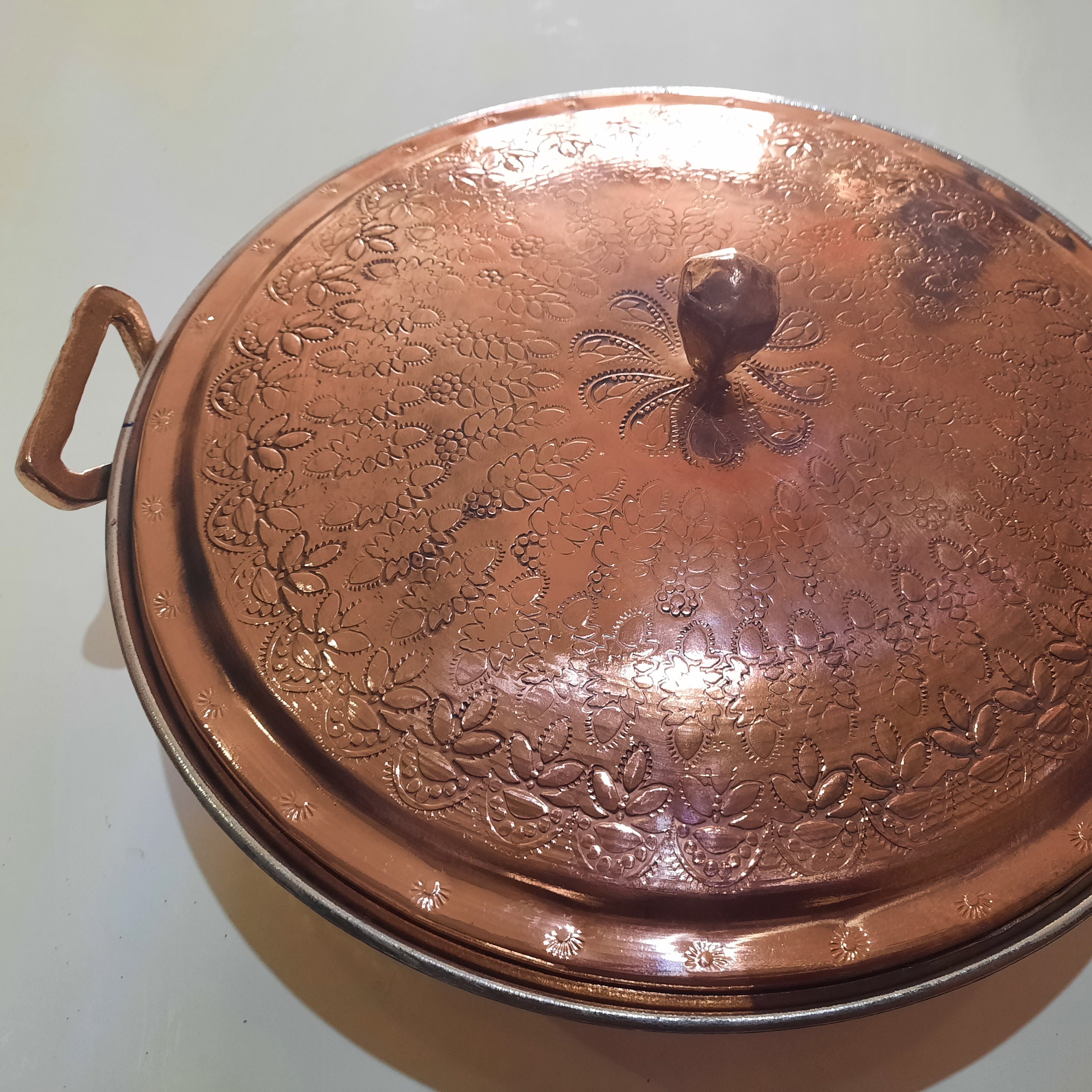 ماهیتابه مسی چکشی شماره 3