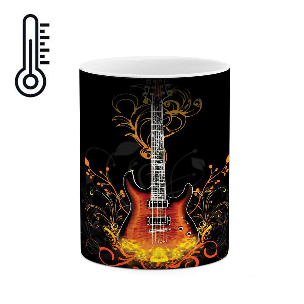 ماگ حرارتی طرح گیتار مدل mgh02283