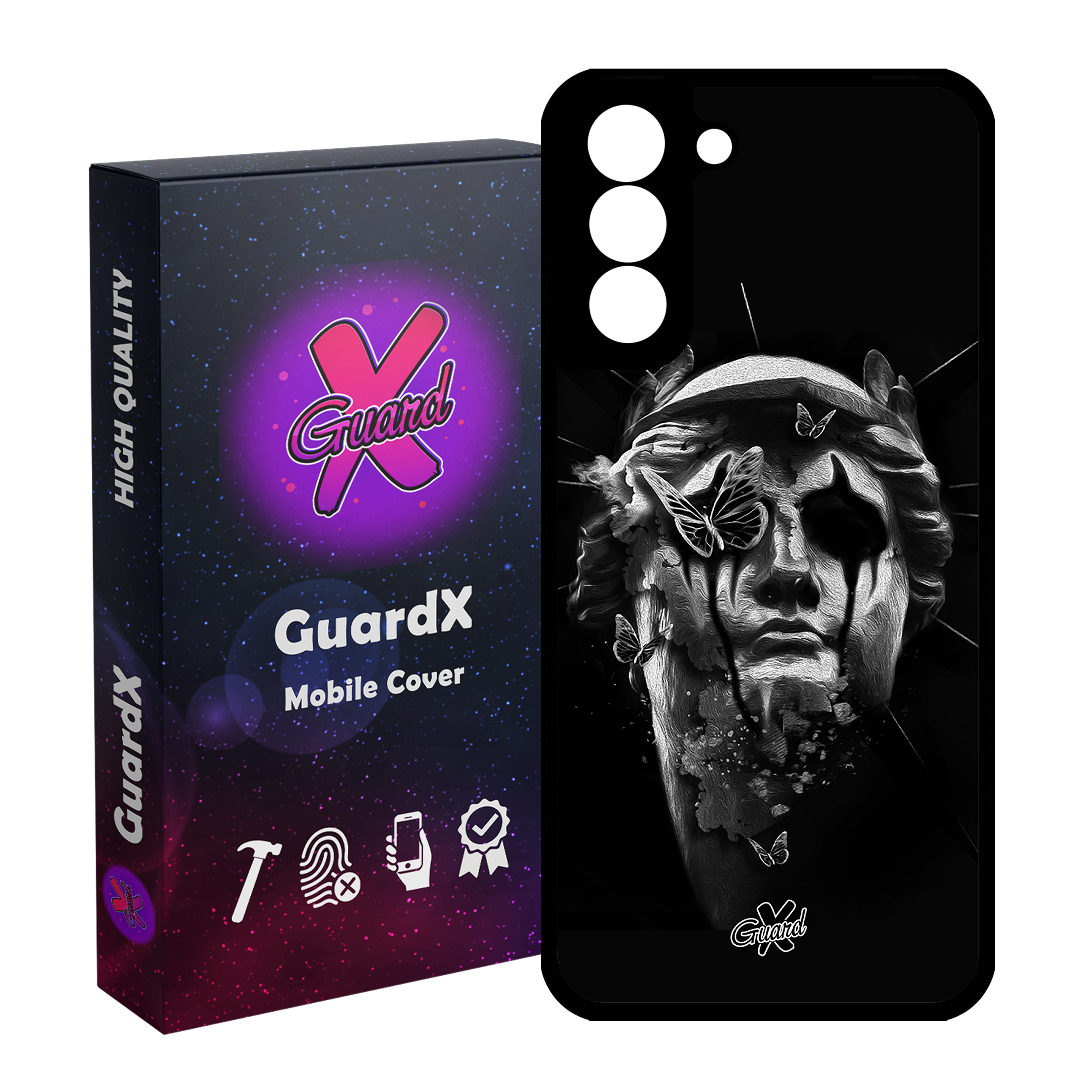 کاور گارد ایکس طرح مرد مدل Glass10278 مناسب برای گوشی موبایل سامسونگ Galaxy S21