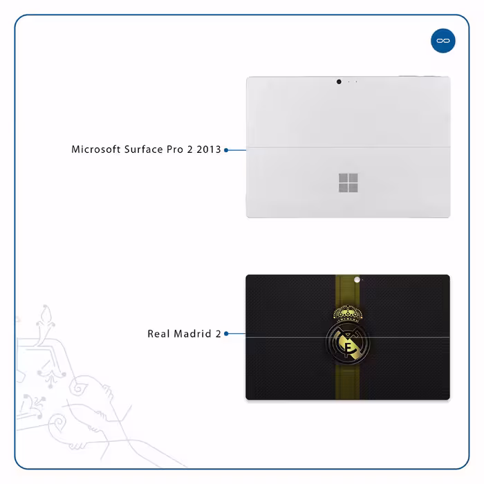 برچسب پوششی ماهوت مدل Real-Madrid-2 مناسب برای تبلت مایکروسافت Surface Pro 2 2013