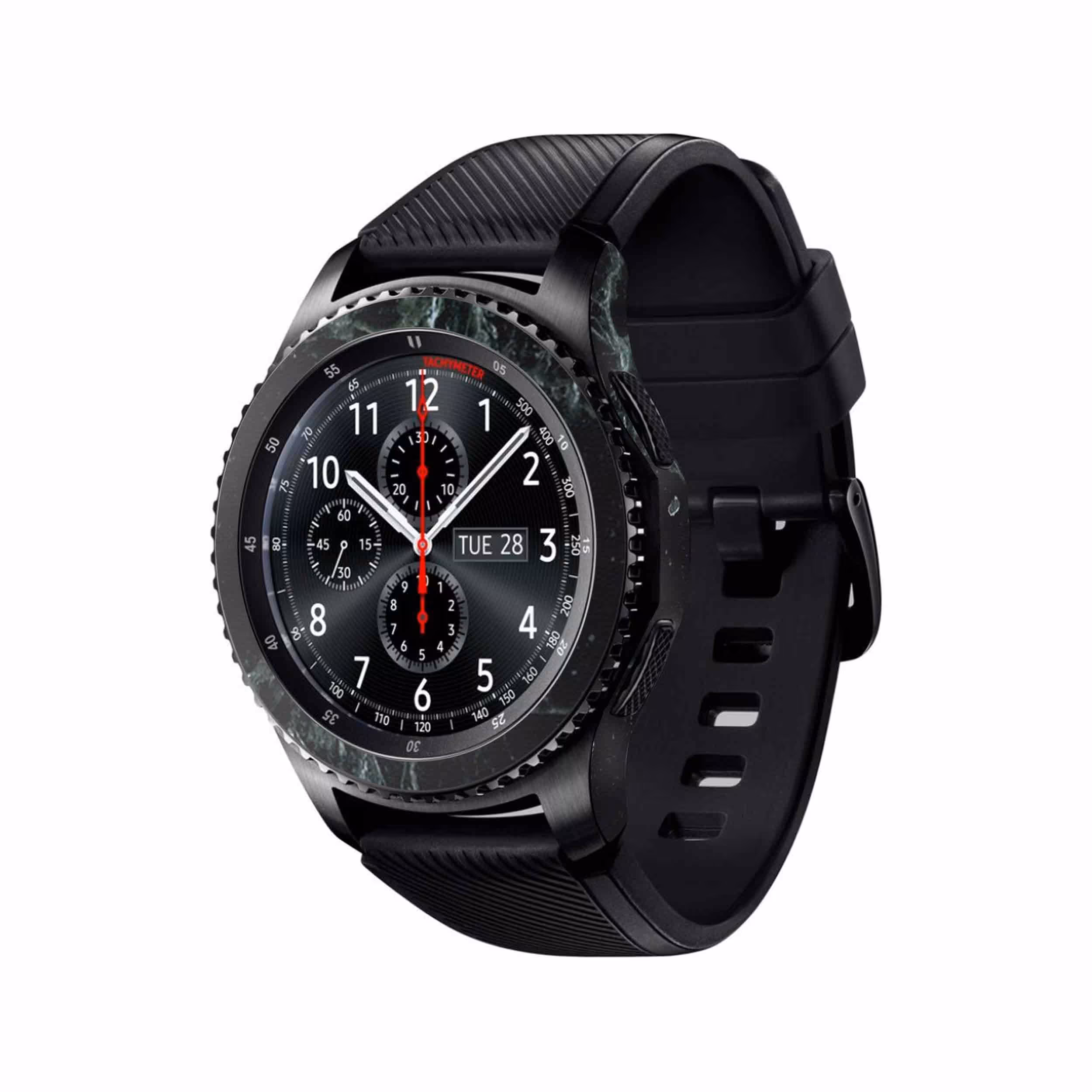 برچسب ماهوت طرح Graphite-Green-Marble مناسب برای ساعت هوشمند سامسونگ Galaxy Gear S3 Frontier
