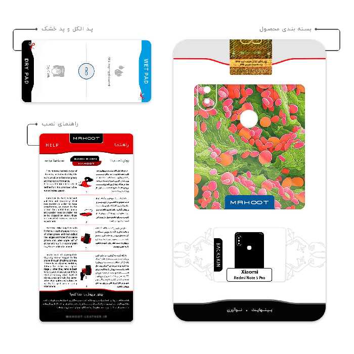 برچسب پوششی ماهوت مدل Atom Universe 3 مناسب برای گوشی موبایل شیائومی Redmi Note 5 Pro