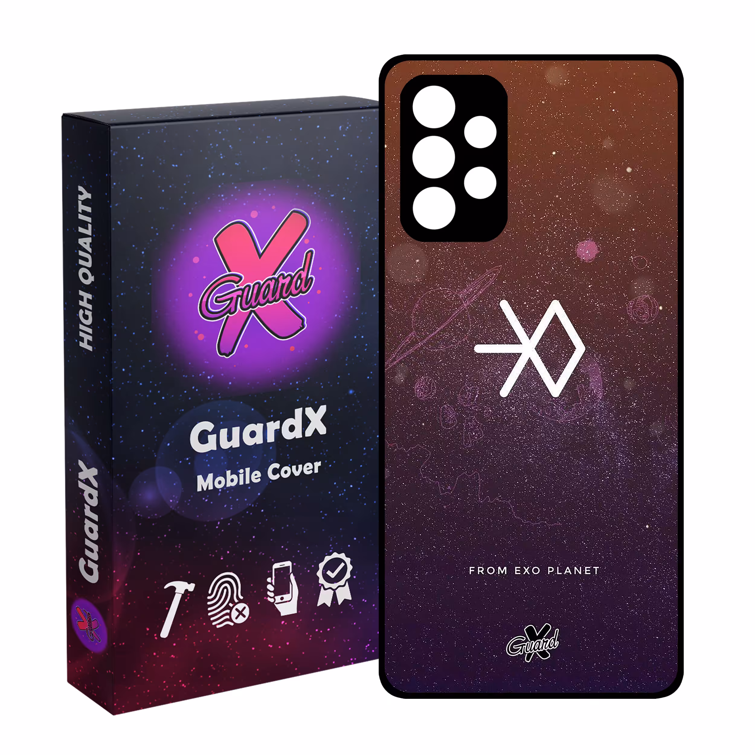 کاور گارد ایکس طرح Exo مدل Glass10021 مناسب برای گوشی موبایل سامسونگ Galaxy A32 4G