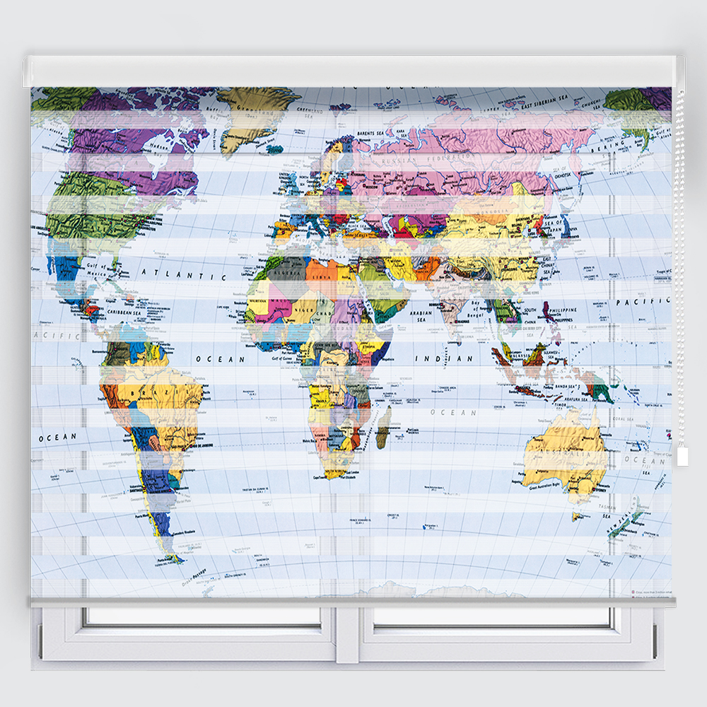 پرده زبرا مدل TD-91 سایز 135x180 سانتی متر