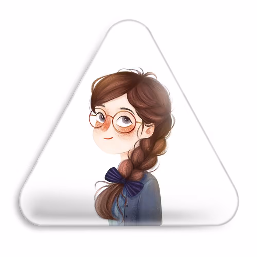 پیکسل خندالو طرح دخترونه مدل مثلثی کد 1647