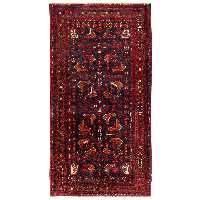 فرش دستبافت دو و نیم متری مدل نقشه بلوچ  کد 23.1294