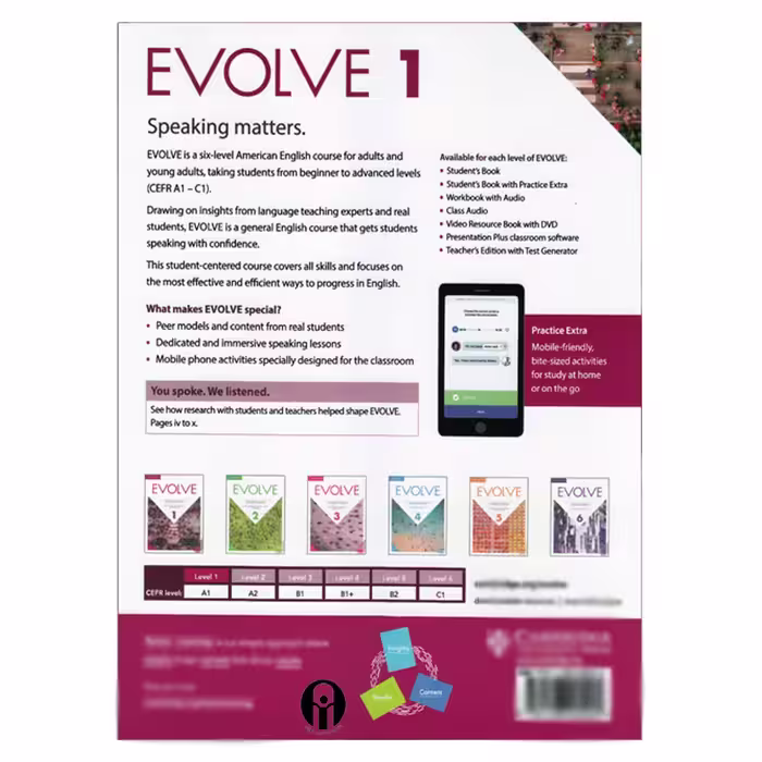 کتاب Evolve 1 اثر جمعی از نویسندگان انتشارات الوندپویان 