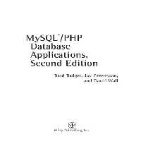 خرید و دانلود نسخه کامل کتاب MySQL/PHP database applications