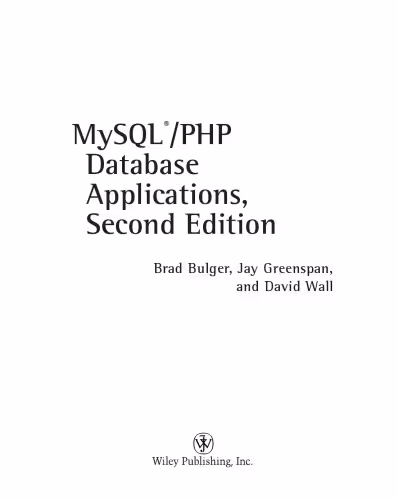 خرید و دانلود نسخه کامل کتاب MySQL/PHP database applications