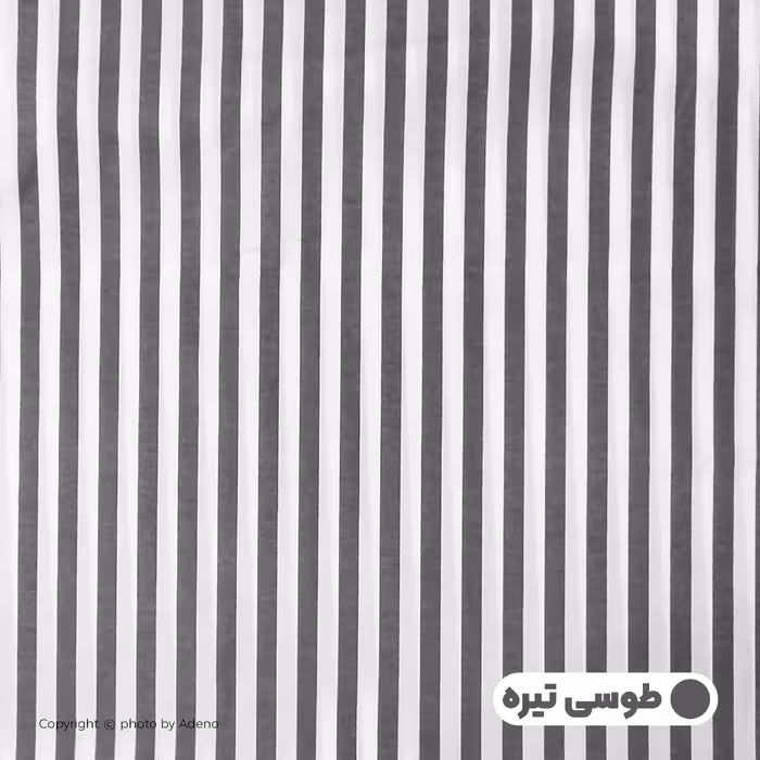 ملحفه آدنو مدل راه راه کد IR90 دونفره سایز 180x200 سانتی متر