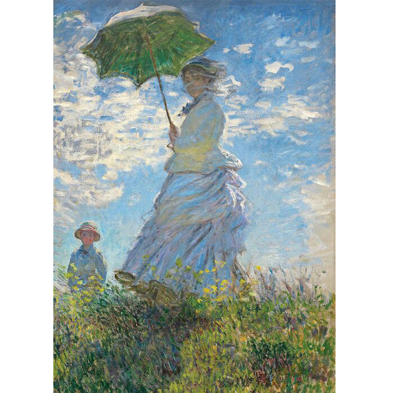 تابلو نقاشی رنگ روغن طرح خانم مونه 