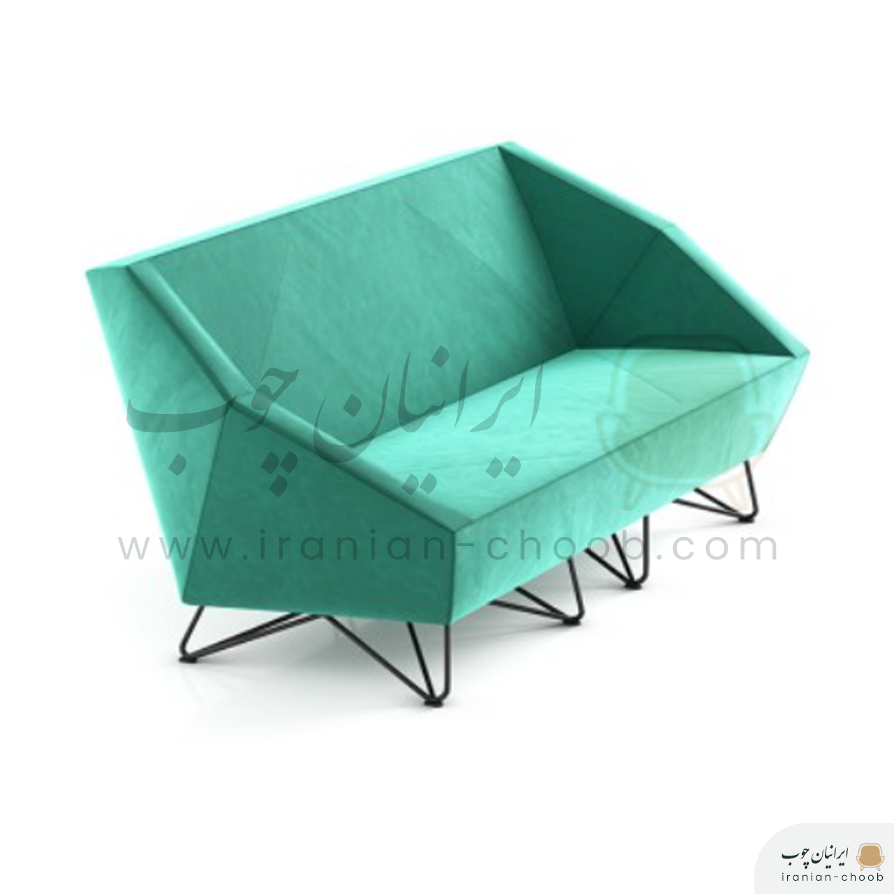 مبل اداری هلگر سه نفره مدل دیاموند کدSF-111-03