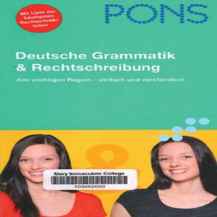 خرید و دانلود نسخه کامل کتاب PONS Deutsche Grammatik und Rechtschreibung: Alle wichtigen Regeln - einfach und verständlich