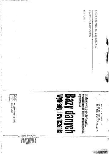 خرید و دانلود نسخه کامل کتاب Bazy Danych. Wykłady i ćwiczenia