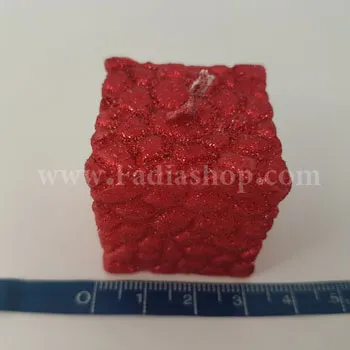 شمع مکعب 8 تایی قرمز