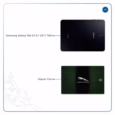 برچسب پوششی ماهوت مدل Jaguar Cars مناسب برای تبلت سامسونگ Galaxy Tab S3 9.7 2017 T825