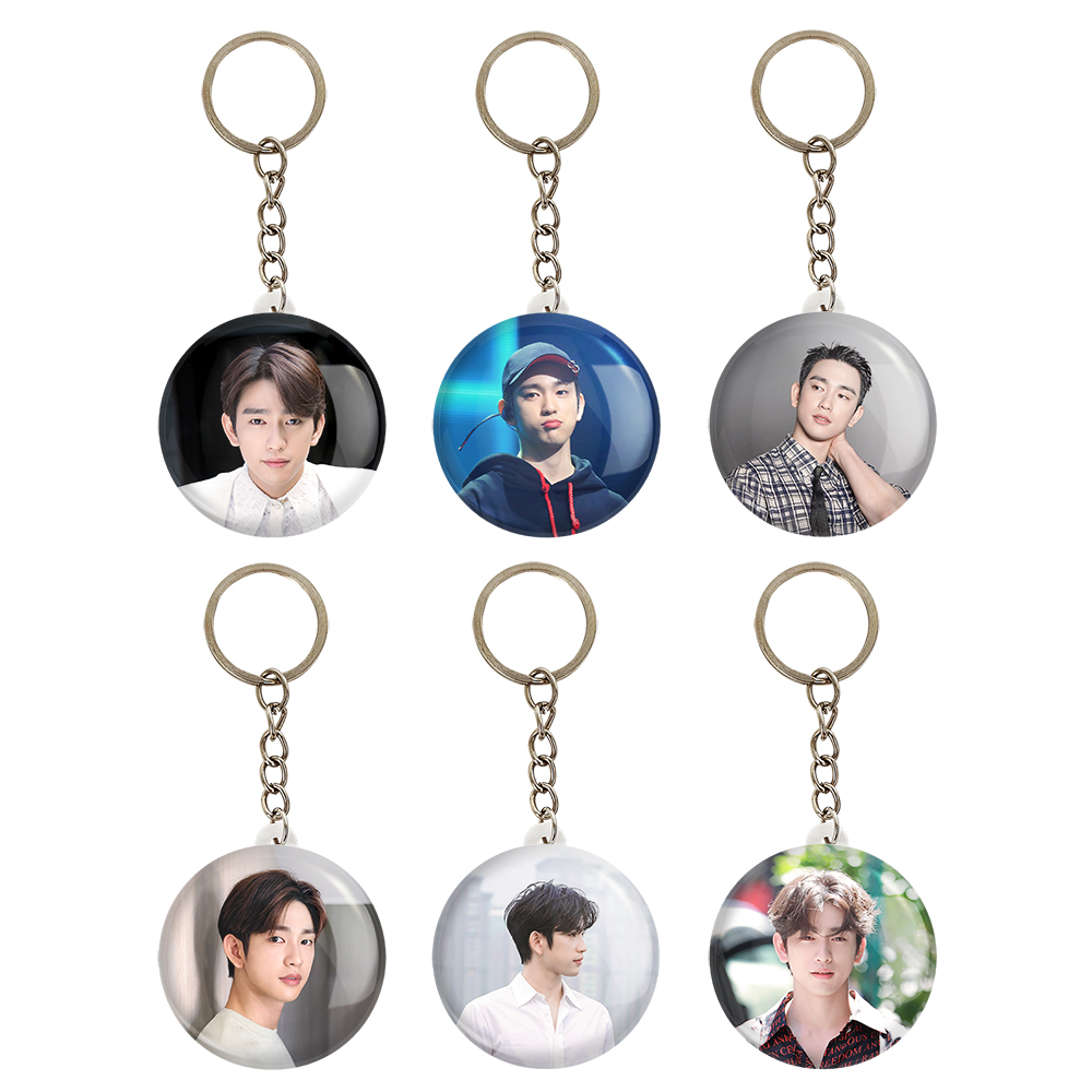 جاکلیدی خندالو مدل جین یونگ گروه گات سون GOT7 کد 1250B مجموعه 6 عددی