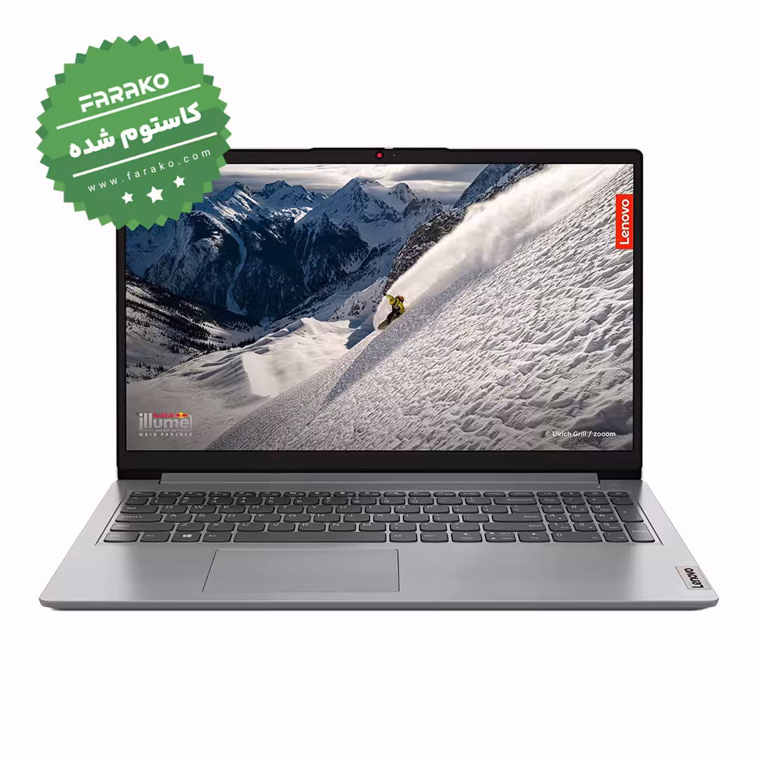 لپ تاپ 15.6 اینچی لنوو IdeaPad 1 با پردازنده Ryzen 7 5700U, 16 گیگابایت رم, حافظه SSD 512 گیگابایت, گرافیک Radeon