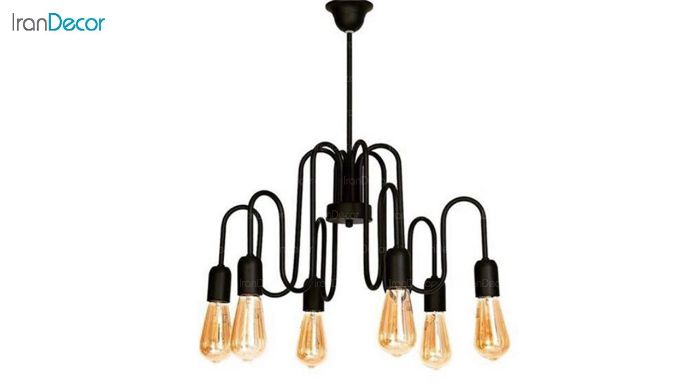 چراغ سقفی مدرن 6 شعله آرتا مدل 355