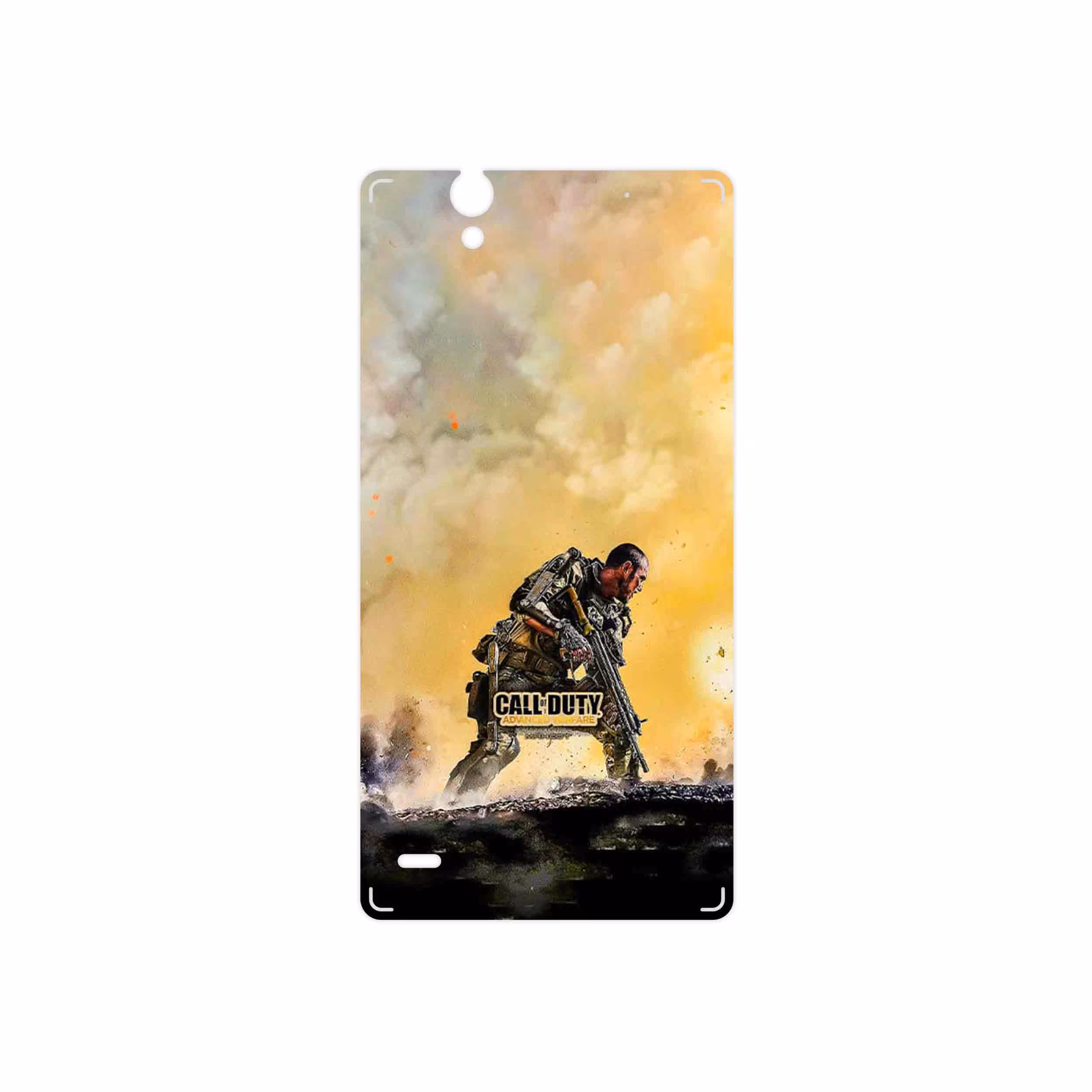 برچسب پوششی ماهوت مدل Call of Duty Warfare Game Series مناسب برای گوشی موبایل سونی Xperia C4