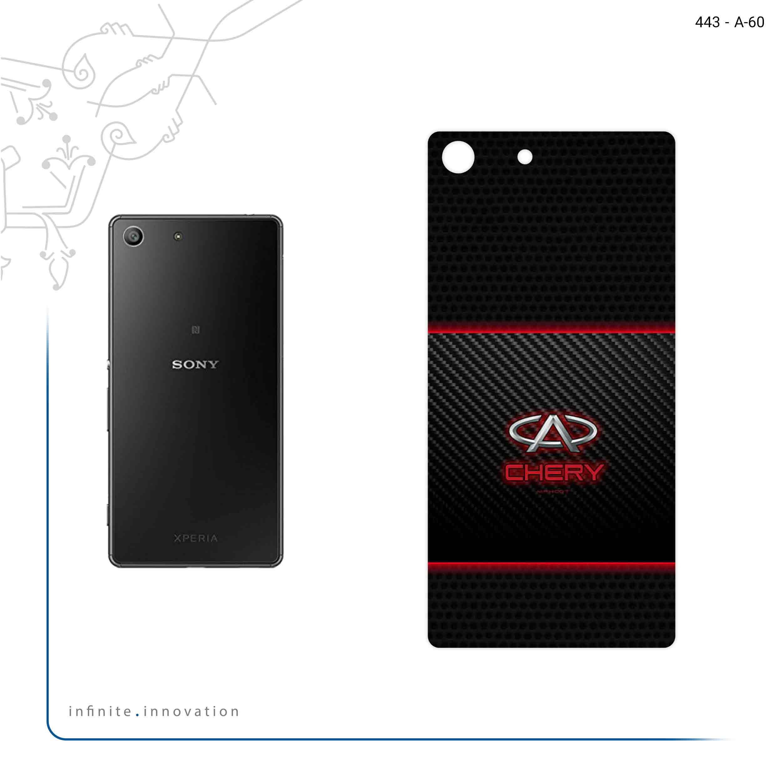 برچسب پوششی ماهوت مدل CHERY مناسب برای گوشی موبایل سونی Xperia M5