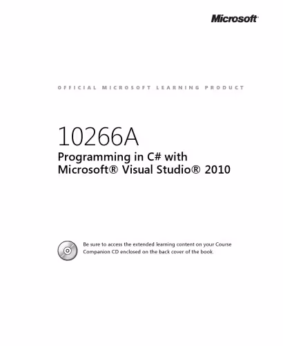 خرید و دانلود نسخه کامل کتاب Programming in C# with Microsoft® Visual Studio® 2010. Student Manual