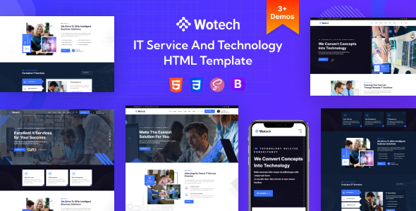 دانلود قالب اچ تی ام ال Wotech