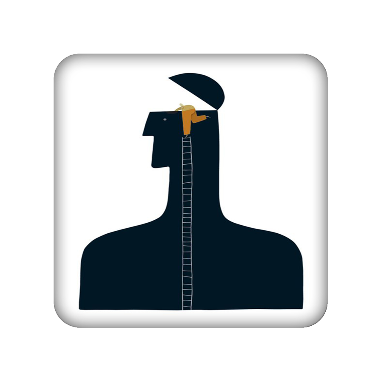 زیر لیوانی طرح آدم کد 1078