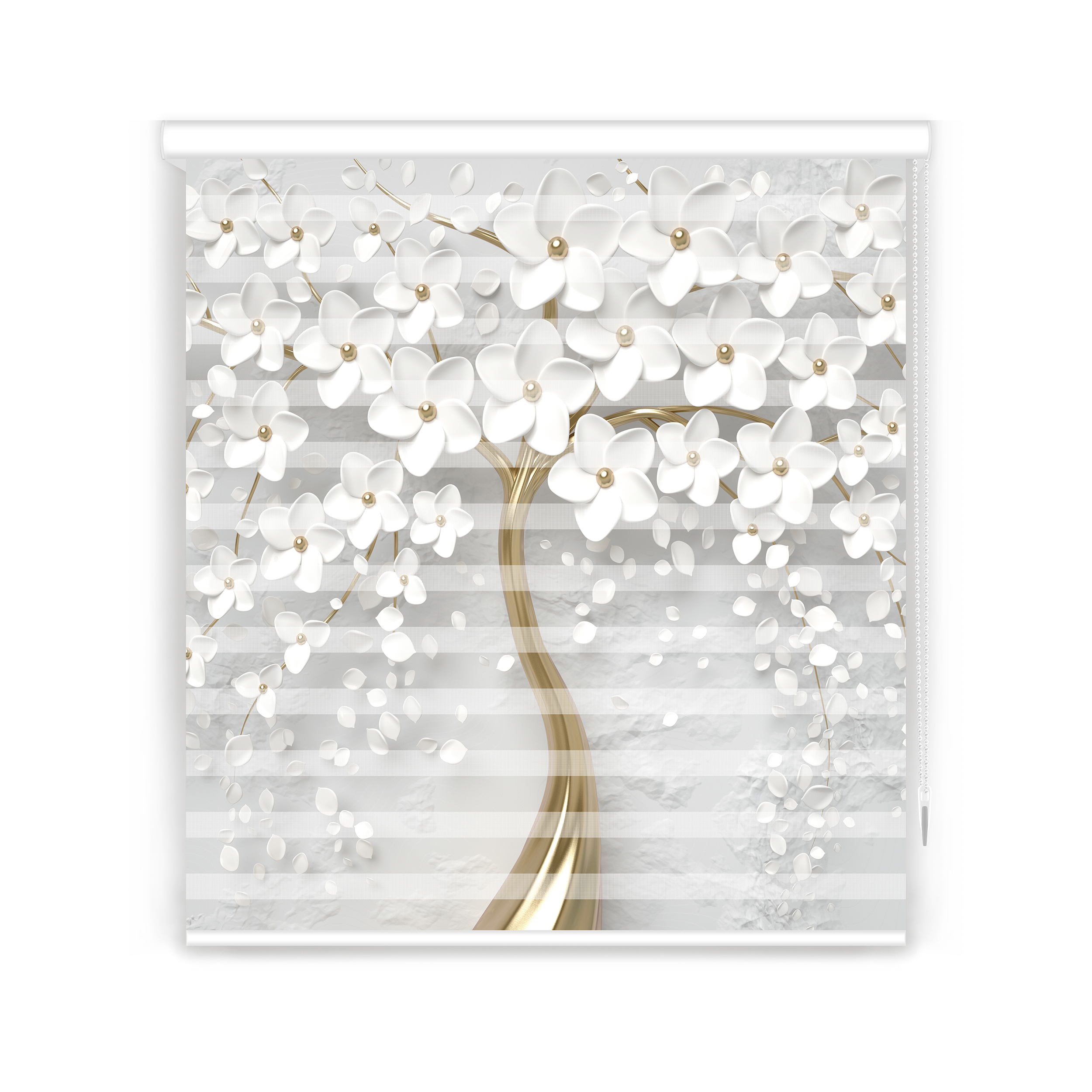 پرده زبرا مدل F-7474 سایز 160x150 سانتی متر