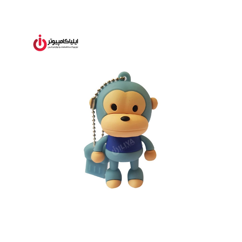 فلش مموری عروسکی کینگ فست مدل MO-17 طرح میمون ظرفیت 32 گیگابایت