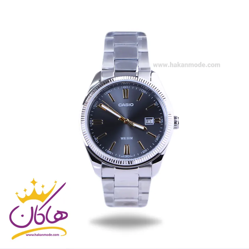 ساعت عقربه ای مردانه کاسیو نقره ای MTP-1302D-1A2VDF