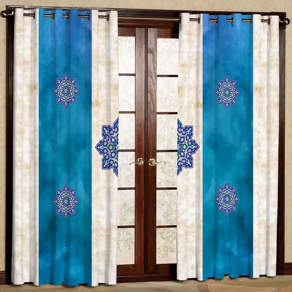 پرده مدل پانچی کد 5598 سایز 280x140 سانتی متر