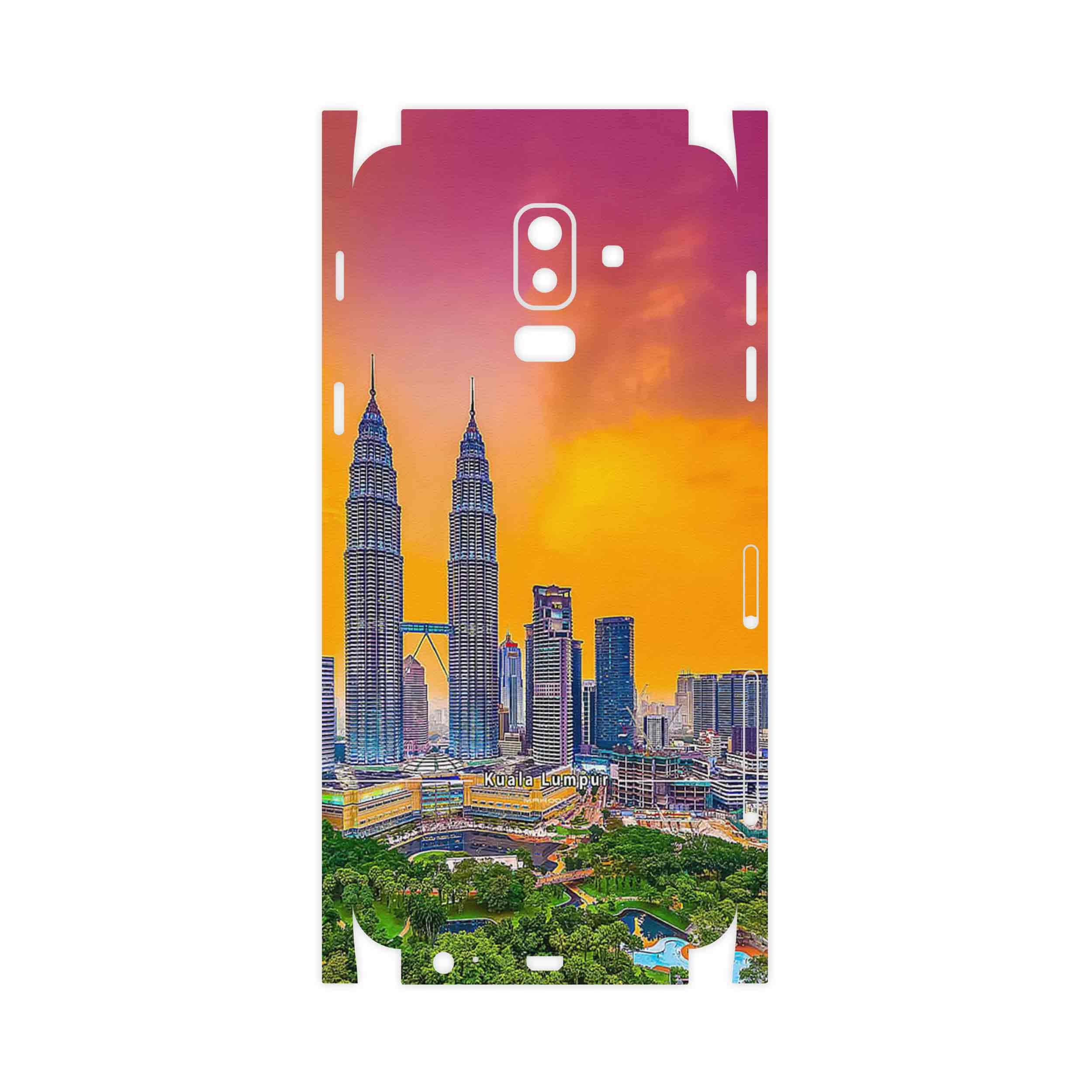 برچسب پوششی ماهوت مدل City of Kuala Lumpur-FullSkin مناسب برای گوشی موبایل سامسونگ Galaxy J8