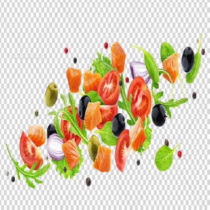 عکس PNG سبزیجات و تکه های گوشت | گرافیک با طعم تربچه