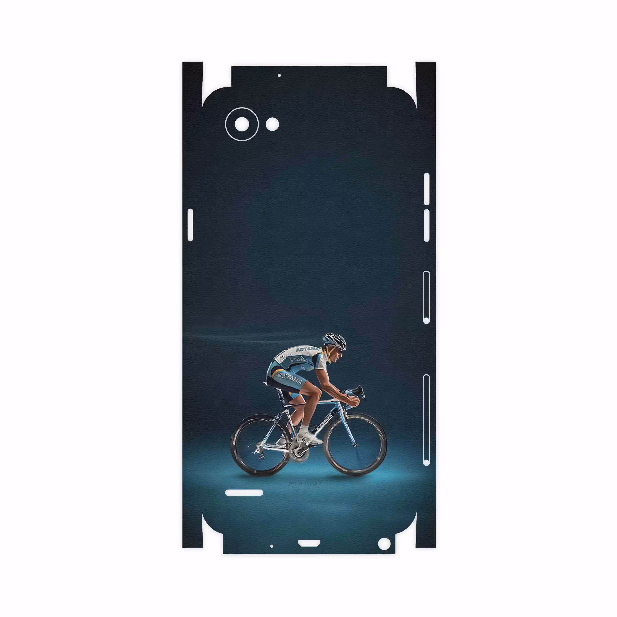 برچسب پوششی ماهوت مدل Road cycling-FullSkin مناسب برای گوشی موبایل ال جی Q6