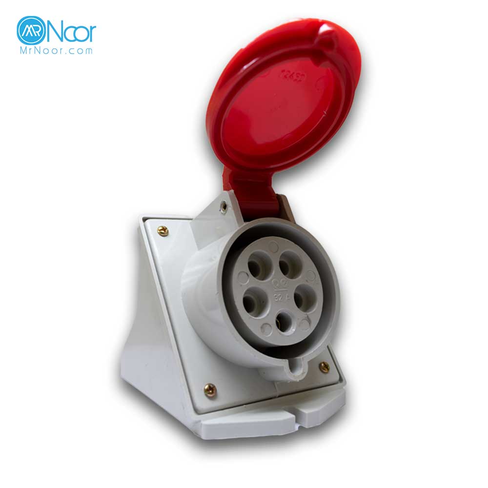 سوکت صنعتی 32×5 مادگی ثابت پارت الکتریک 606 - مستر نور