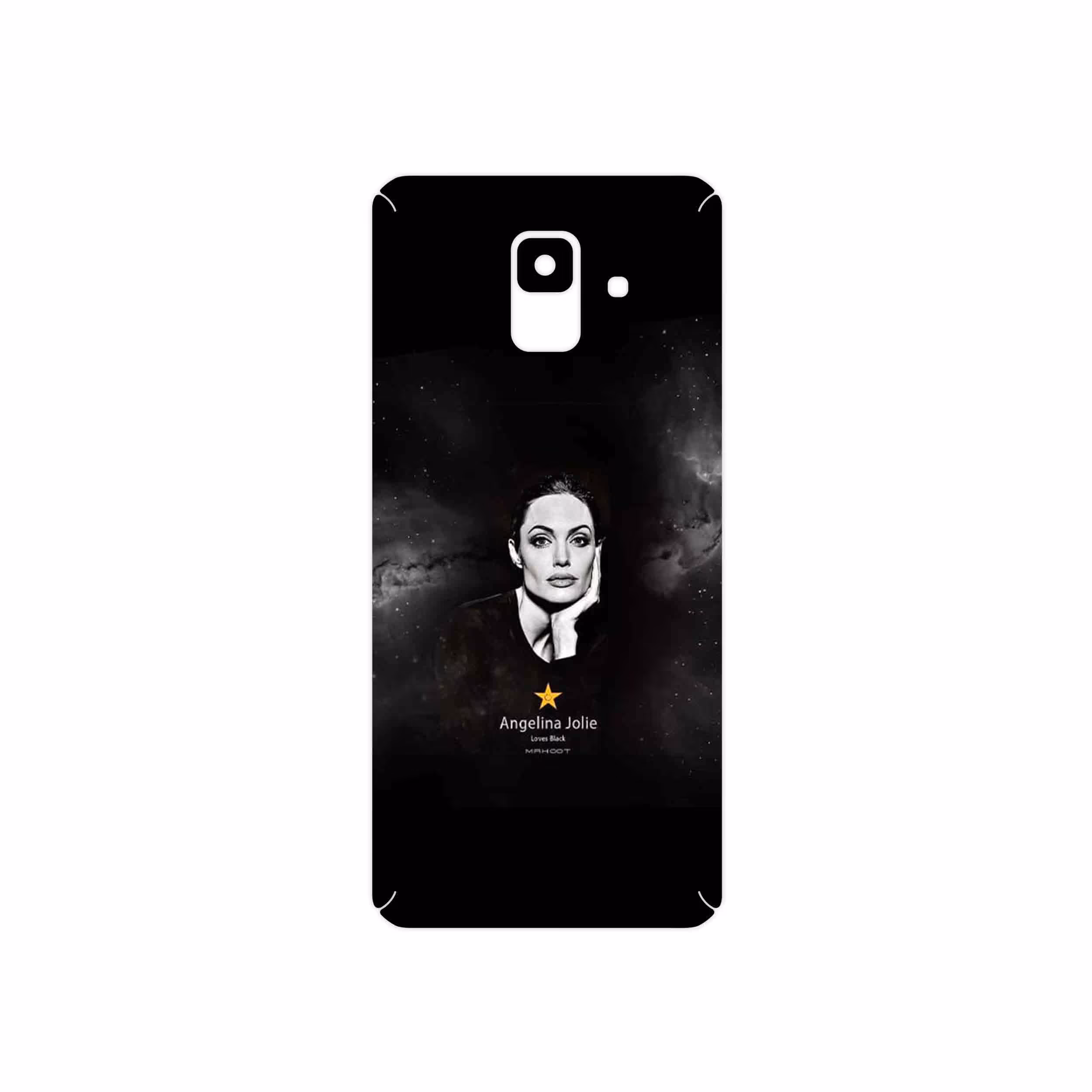 برچسب پوششی ماهوت مدل Angelina Jolie مناسب برای گوشی موبایل سامسونگ Galaxy A6 2018