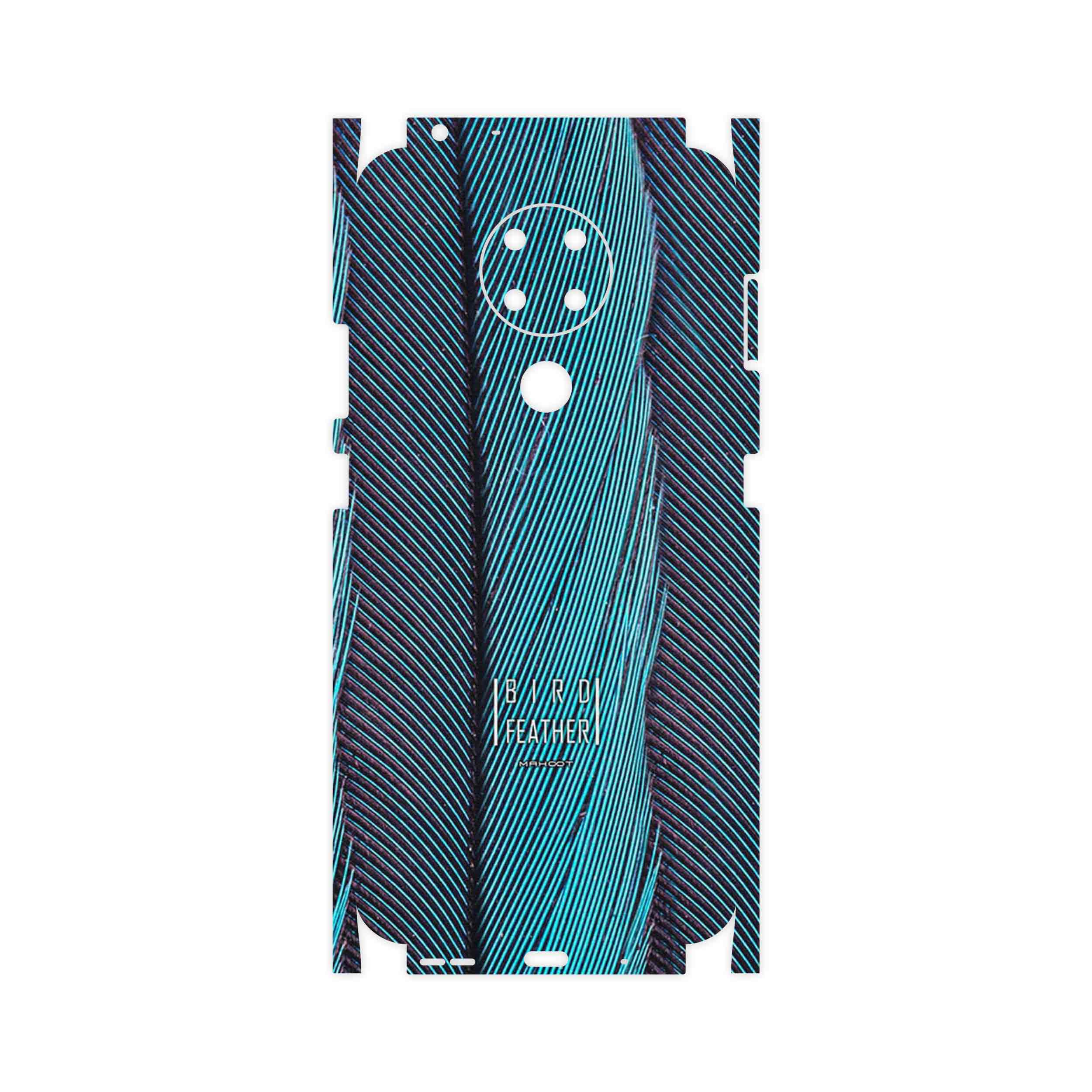 برچسب پوششی ماهوت مدل Turquoise feathers-FullSkin مناسب برای گوشی موبایل نوکیا 3.4