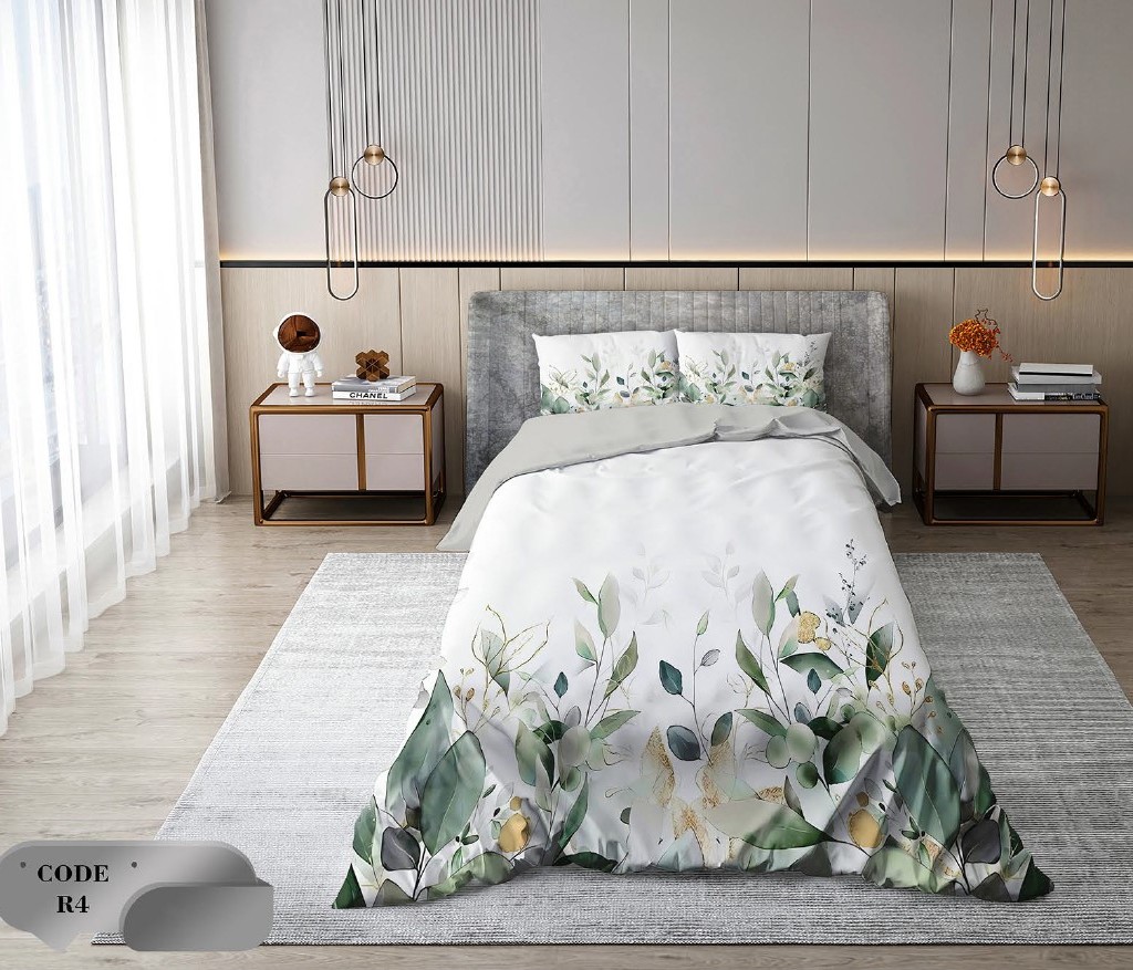 سرویس روتختی 2 نفره 6 تکه ابعاد 225 ×235 کشدار ضد حساسیت و عرق کد R157 | ست خواب و ست روتختی