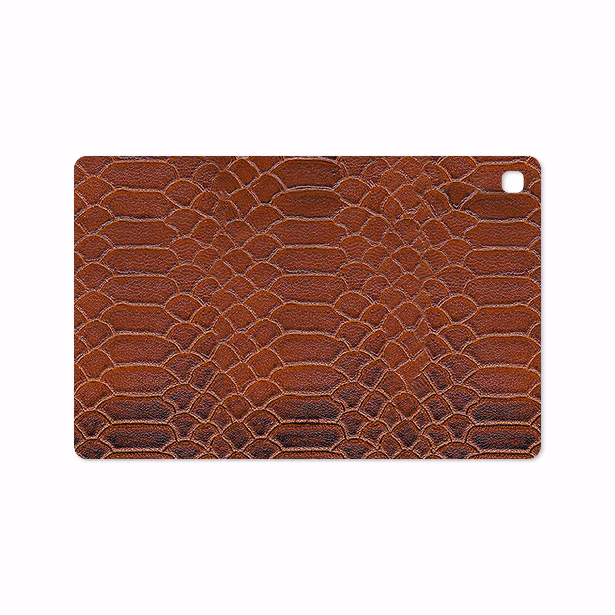 برچسب پوششی ماهوت مدل Brown-Snake-Leather مناسب برای تبلت سامسونگ Galaxy Tab S5e 10.5 2019 T725
