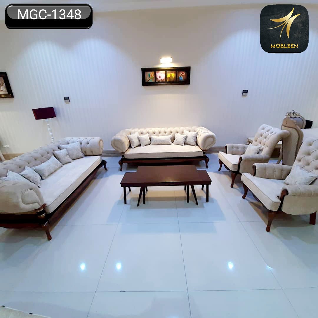 مبل چسترچیلو 8 نفره تمام چوب کد 1348