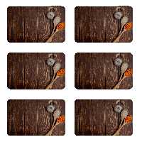 زیربشقابی طرح آشپزخانه کد 8333 بسته 6 عددی