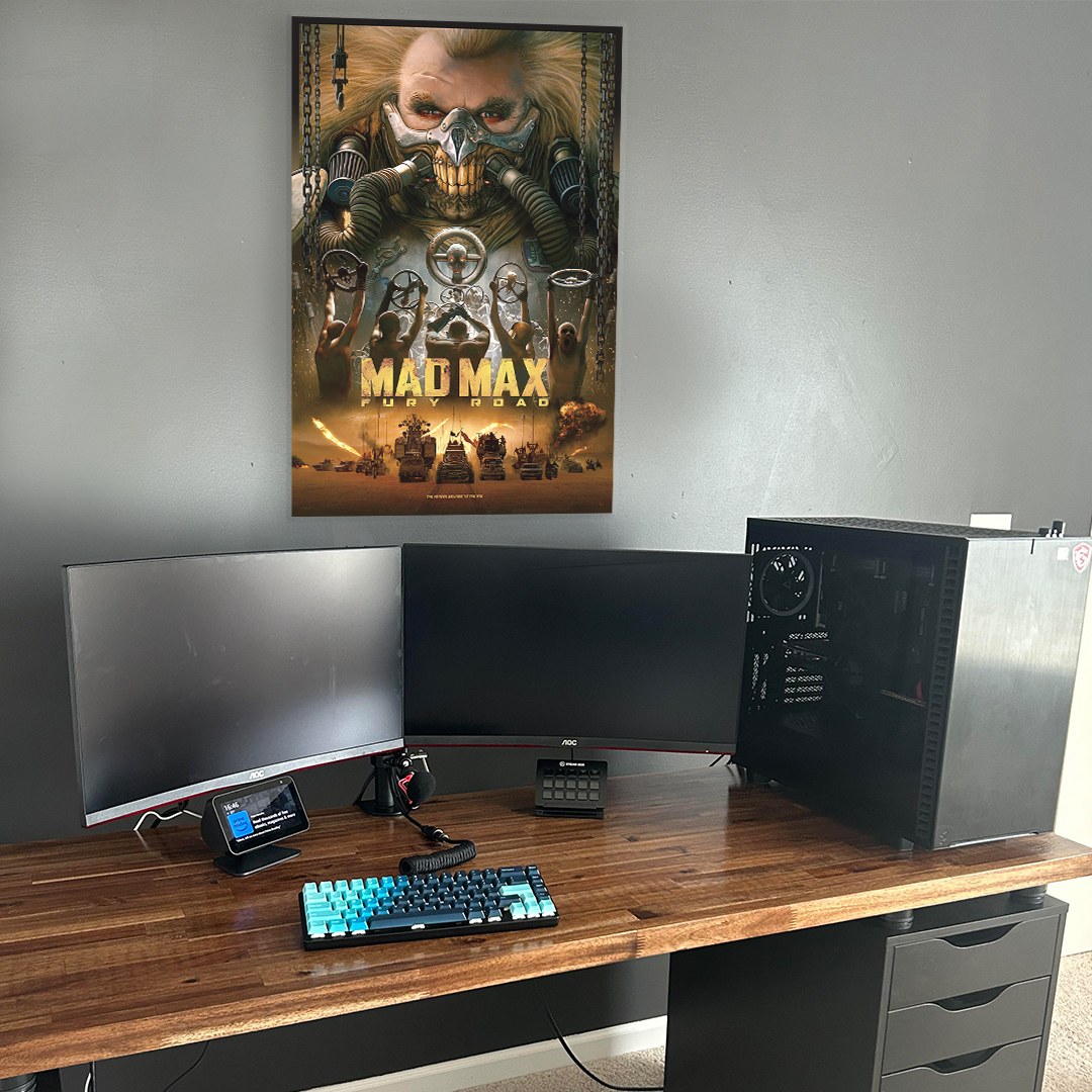 تابلو شاسی طرح مکس دیوانه جاده خشم mad-max fury alt1 سایز 21در30 مات کد c1-30