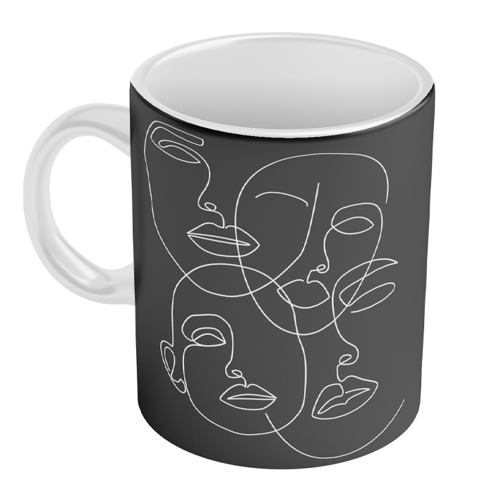 ماگ طرح صورت مینیمال