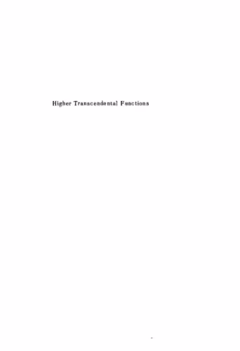 خرید و دانلود نسخه کامل کتاب Higher transcendental functions 3
