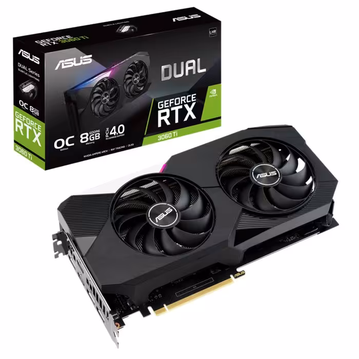 کارت گرافیک ایسوس Dual GeForce RTX 3060 Ti V2 OC Edition 8G Gaming