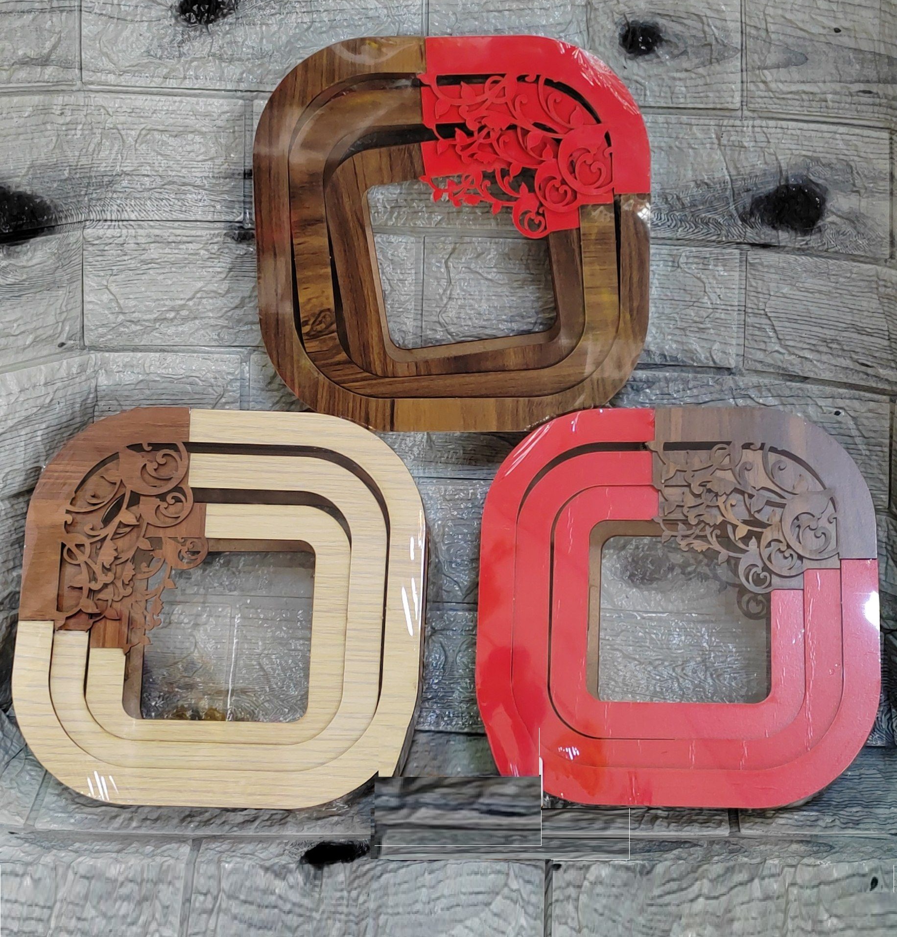 باکس طرح مربع 3سایز