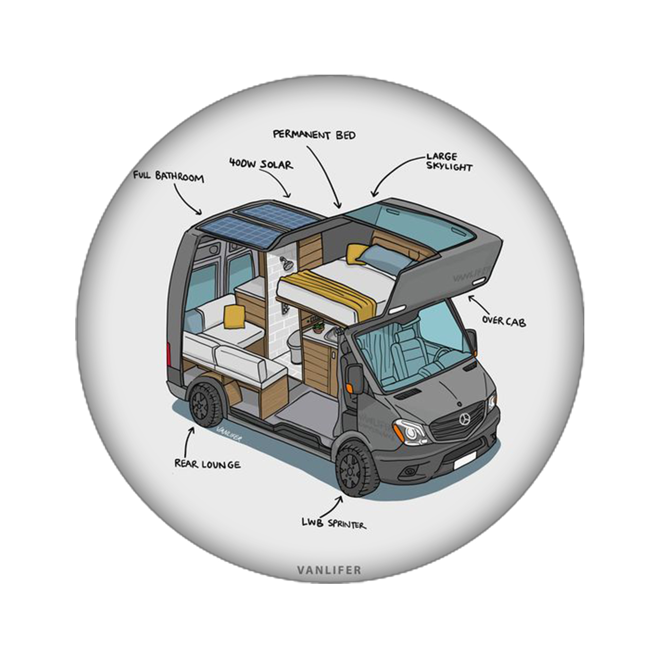 استیکر تزئینی موبایل مدل ون کد 2515