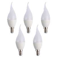 لامپ ال ای دی 6 وات اشکی پارس شوان پایه E14 بسته 5 عددی