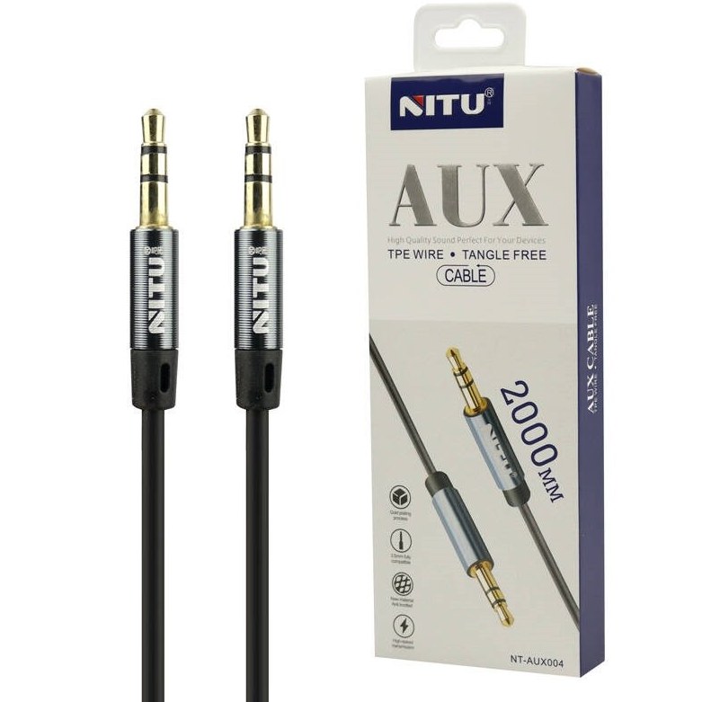 خرید کابل Nitu NT-AUX004 AUX 2m- بهاری موبایل